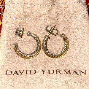 David Yurman hoops earrings